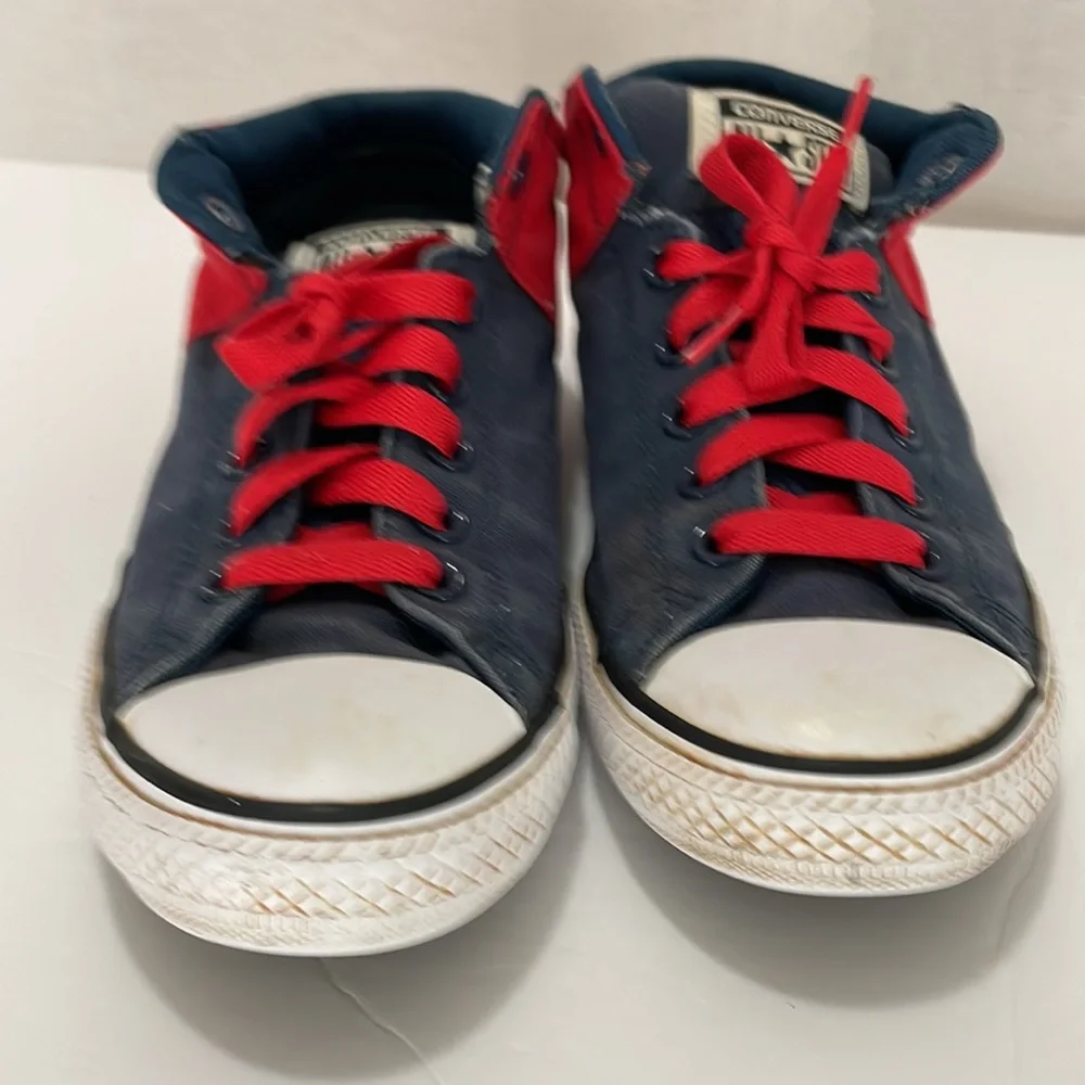 Converse Chuck Taylor All Stars Junior Red and Blue Size 5 Unisex Mid High